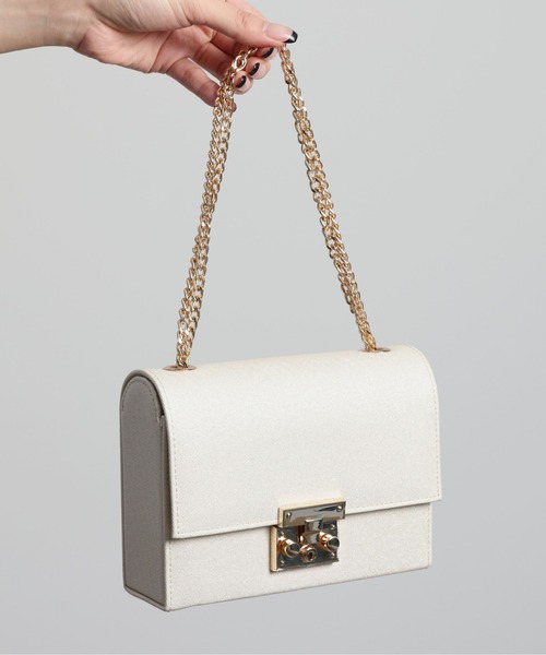 Thevon(ゼボン)の「【オケージョン】スクエアミニラメバッグ(ハンドバッグ・レディース・ブラック/グレー/ベージュ・FREE)」の11枚目の写真