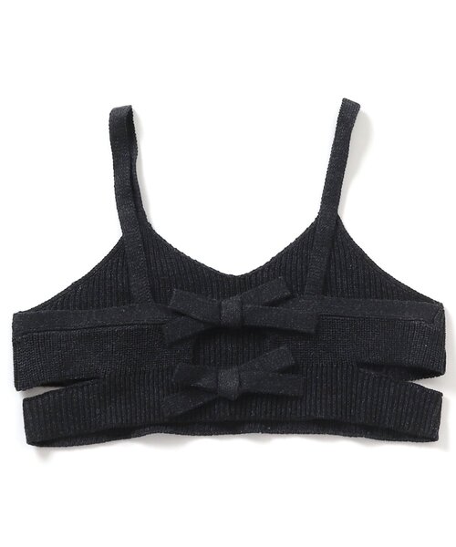 apres les cours(アプレレクール)の「後ろリボンニットビスチェ(ベスト・キッズ・ブラック/アイボリー・100/120/140)」の8枚目の写真
