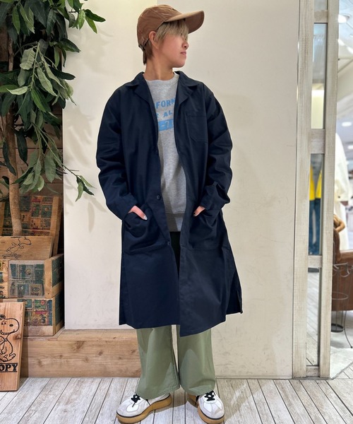 OLD BETTY'S(オールドベティーズ)の「オールドベティーズ【OLD BETTY’S】T/C Engineer Coat(その他アウター・レディース・サンドベージュ/ネイビー・M)」の4枚目の写真