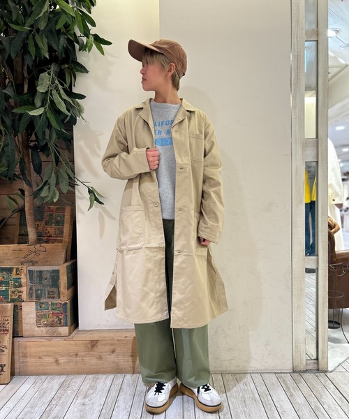 OLD BETTY'S(オールドベティーズ)の「オールドベティーズ【OLD BETTY’S】T/C Engineer Coat(その他アウター・レディース・サンドベージュ/ネイビー・M)」の12枚目の写真