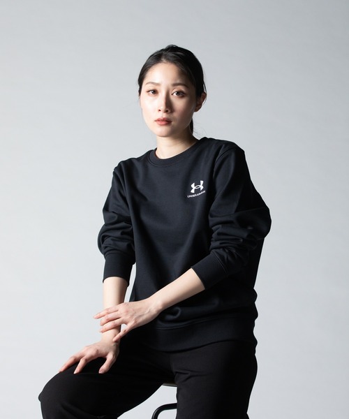 UNDER ARMOUR（アンダーアーマー）の「UAエッセンシャルテリー クルー（トレーニング/メンズ）（スウェット・メンズ・ブラック・M/XL/S/XXL/L）」の3枚目の写真