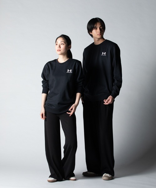 UNDER ARMOUR（アンダーアーマー）の「UAエッセンシャルテリー クルー（トレーニング/メンズ）（スウェット・メンズ・ブラック・M/XL/S/XXL/L）」の2枚目の写真