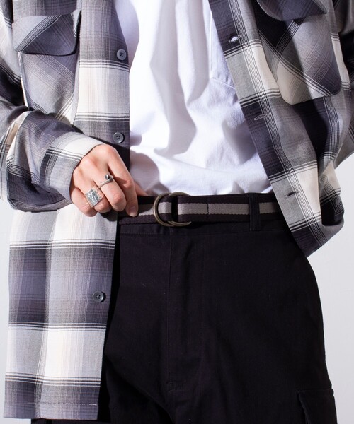 GLOSTER(グロスター)の「【GLOSTER/グロスター】IVY Dリングテープベルト リングベルト(ベルト・メンズ・ブラック系その他/グレー系その他/ベージュ系その他/グリーン系その他/ブルー系その他/レッド系その他/オレンジ系その他/ブルー系その他2/ブルー系その他3/ブルー系その他4・FREE)」の2枚目の写真