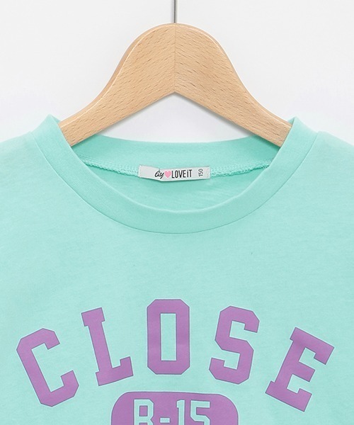 by LOVEiT（バイラビット）の「【WEB限定】肩あき長袖Tシャツ（Tシャツ/カットソー・キッズ・サックスブルー/ブラック/オフホワイト/ピンク・120cm/130cm/140cm/150cm/160cm）」の10枚目の写真