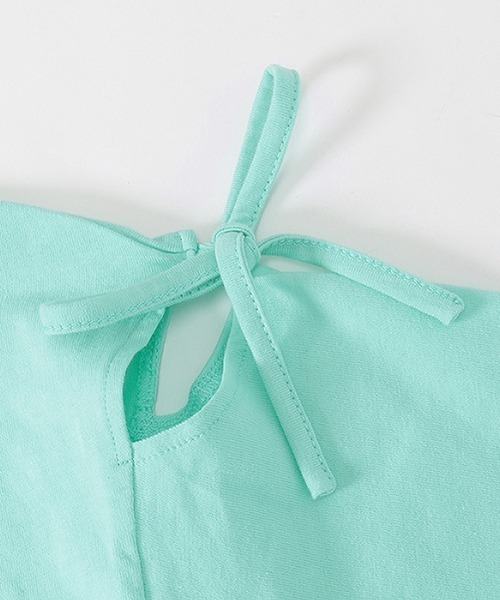 by LOVEiT（バイラビット）の「【WEB限定】肩あき長袖Tシャツ（Tシャツ/カットソー・キッズ・サックスブルー/ブラック/オフホワイト/ピンク・120cm/130cm/140cm/150cm/160cm）」の9枚目の写真