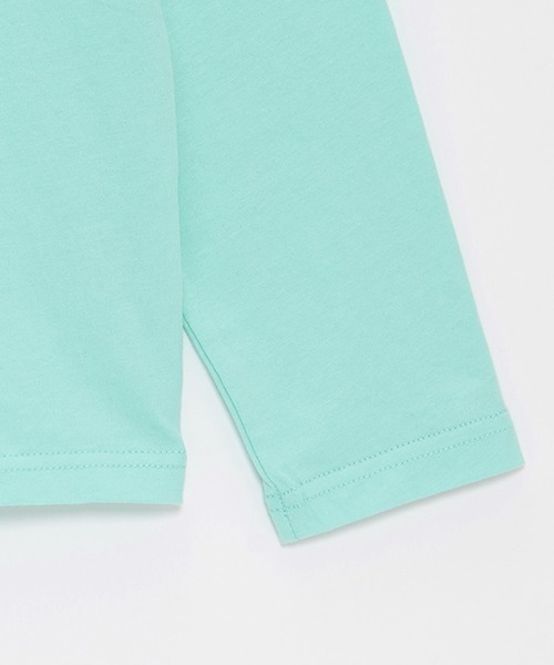 by LOVEiT（バイラビット）の「【WEB限定】肩あき長袖Tシャツ（Tシャツ/カットソー・キッズ・サックスブルー/ブラック/オフホワイト/ピンク・120cm/130cm/140cm/150cm/160cm）」の7枚目の写真