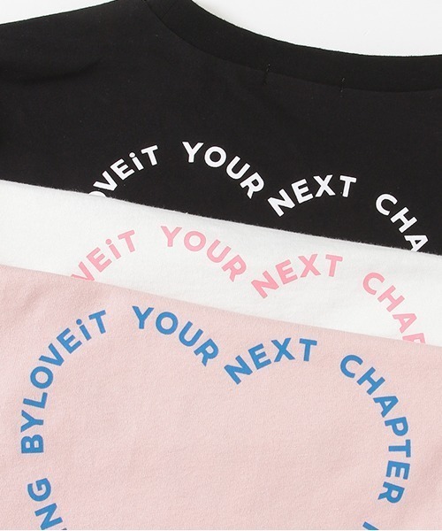 by LOVEiT（バイラビット）の「【WEB限定】肩あき長袖Tシャツ（Tシャツ/カットソー・キッズ・サックスブルー/ブラック/オフホワイト/ピンク・120cm/130cm/140cm/150cm/160cm）」の11枚目の写真