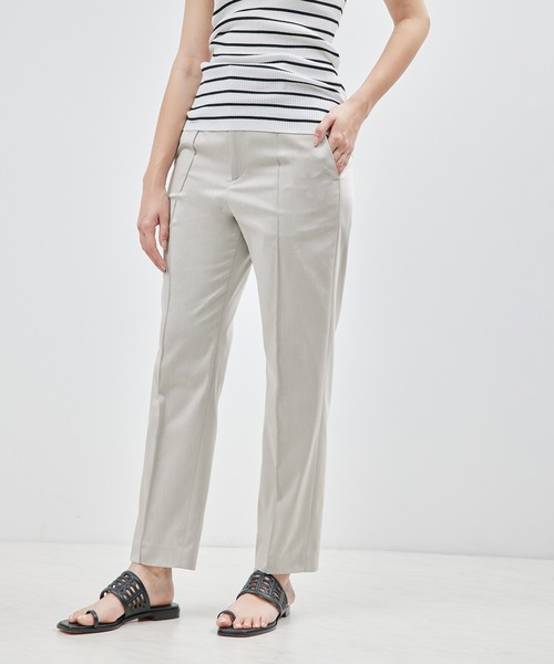 ROPE'（ロペ）の「シャンブレーストレッチピンタックパンツ（その他パンツ・レディース・ライトグレー/ブルー/ブラック・36/38）」の8枚目の写真