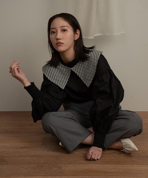 I_am（アイアム）の「gather flat shoes / ギャザーフラットシューズ（パンプス・レディース・アイボリー/ブラック/シルバー・SMALL/MEDIUM/LARGE）」の11枚目の写真