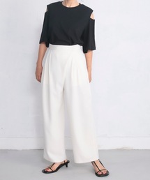 C+H:Wrap Wide Pants/ラップワイドパンツ
