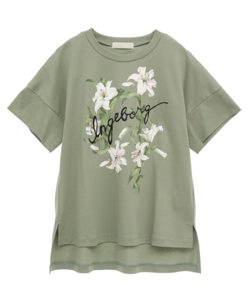 INGEBORG（インゲボルグ）の「ゆりワンポイントpt.カットソー（T