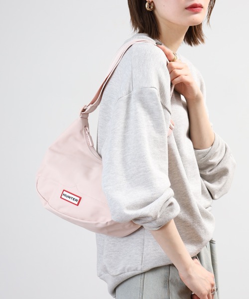 HUNTER（ハンター）の「HUNTER ナイロン ミニ ホーボー（ショルダーバッグ・レディース・オフホワイト/ブラック/オレンジ/グリーン/ピンク/ミント・FREE）」の20枚目の写真