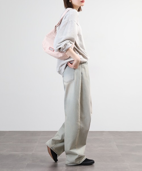 HUNTER（ハンター）の「HUNTER ナイロン ミニ ホーボー（ショルダーバッグ・レディース・オフホワイト/ブラック/オレンジ/グリーン/ピンク/ミント・FREE）」の19枚目の写真