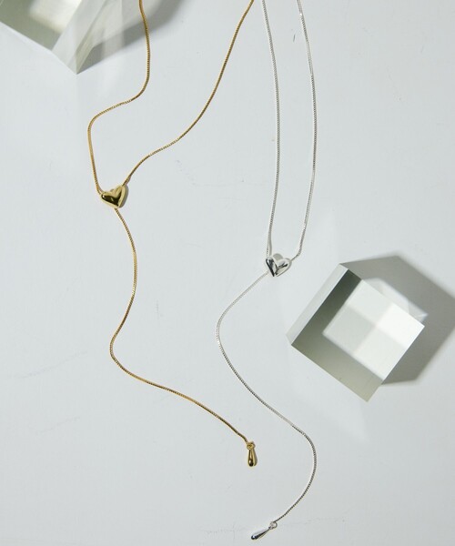 Firsthand（ファーストハンド）の「Firsthand/ファーストハンド HEART POINT NECKLACE / ハートポイントネックレス / チョーカー / ロングネックレス（ネックレス・レディース・ゴールド/シルバー・FREE）」の2枚目の写真