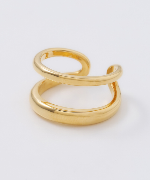 collex(コレックス)の「ダブルラインピンキーリング(リング・レディース・ゴールド/シルバー・フリー)」の5枚目の写真