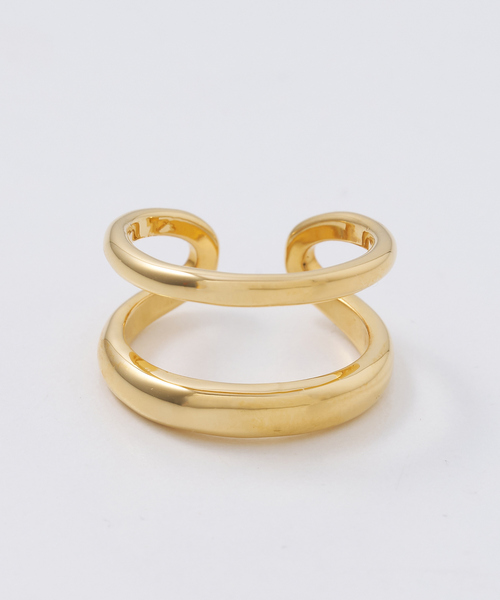collex(コレックス)の「ダブルラインピンキーリング(リング・レディース・ゴールド/シルバー・フリー)」の6枚目の写真