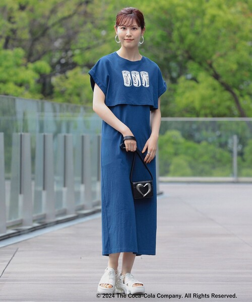 Ray BEAMS(レイビームス)の「GOOD ROCK SPEED × Ray BEAMS / 別注 COLA ワンピース(ワンピース・レディース・ブラック/ネイビー・ONE SIZE)」の1枚目の写真