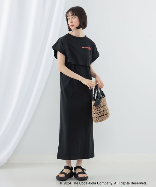 Ray BEAMS(レイビームス)の「GOOD ROCK SPEED × Ray BEAMS / 別注 COLA ワンピース(ワンピース・レディース・ブラック/ネイビー・ONE SIZE)」の3枚目の写真