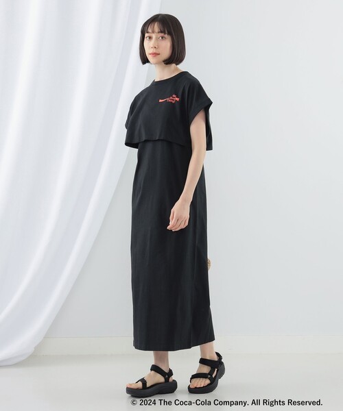 Ray BEAMS(レイビームス)の「GOOD ROCK SPEED × Ray BEAMS / 別注 COLA ワンピース(ワンピース・レディース・ブラック/ネイビー・ONE SIZE)」の4枚目の写真