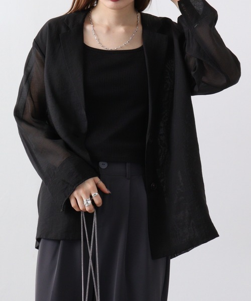 セール】A.N.L シアーテーラードジャケット（テーラードジャケット