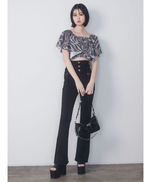 EMODA（エモダ）の「アウトポケットショルダーバッグ（ショルダーバッグ・レディース・ホワイト/ブラック/ピンク・FREE）」の8枚目の写真