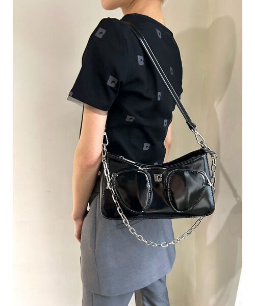 EMODA（エモダ）の「アウトポケットショルダーバッグ（ショルダーバッグ・レディース・ホワイト/ブラック/ピンク・FREE）」の18枚目の写真