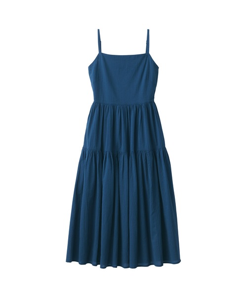 無印良品（ムジルシリョウヒン）の「婦人　強撚ボイル　キャミソールワンピース（ワンピース・レディース・ブラック/ネイビー・M/S/XS/XL/L）」の15枚目の写真