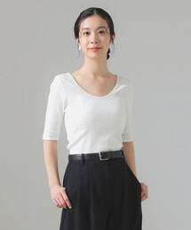 Demi-Luxe BEAMS | 丸胴 テレコ Tシャツ(Tシャツ/カットソー)