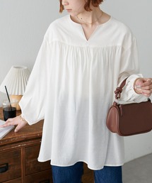 Liesse❥22000円オーバーシルエットギャザートップス今期 セール】【2025SS】レーストップス【ダンサーMomoca.さんコラボ