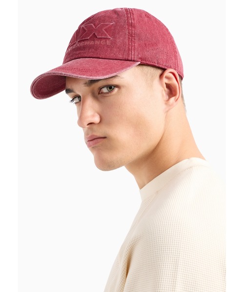 ARMANI EXCHANGE(アルマーニエクスチェンジ)の「【A|X アルマーニ エクスチェンジ】AXロゴ パネルキャップ(キャップ・メンズ・オフホワイト/レッド/ネイビー・FREE)」の5枚目の写真