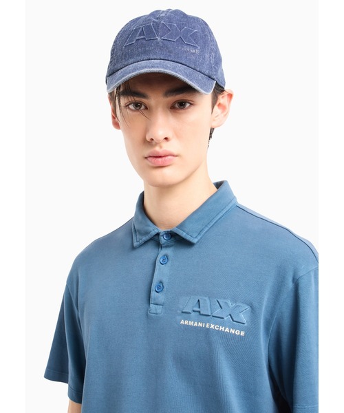 ARMANI EXCHANGE(アルマーニエクスチェンジ)の「【A|X アルマーニ エクスチェンジ】AXロゴ パネルキャップ(キャップ・メンズ・オフホワイト/レッド/ネイビー・FREE)」の7枚目の写真