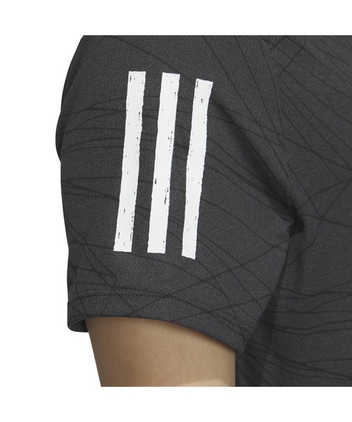adidas（アディダス）の「アディダス adidas レイビームプリント ドライポロ（ポロシャツ・レディース・ホワイト/ライトグリーン・M/L/XL）」の4枚目の写真