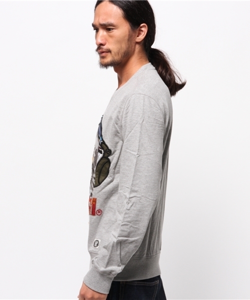 Desigual（デシグアル）の「「Desigual/デシグアル」モンキープリントスウェット（ニット/セーター・メンズ・グレー・X-LARGE/LARGE/MEDIUM/XX-LARGE）」の9枚目の写真