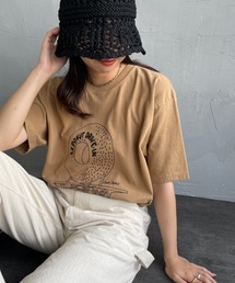 [FUNG/ファング] LA.DONUT FRONT カットオフプリントTシャツ