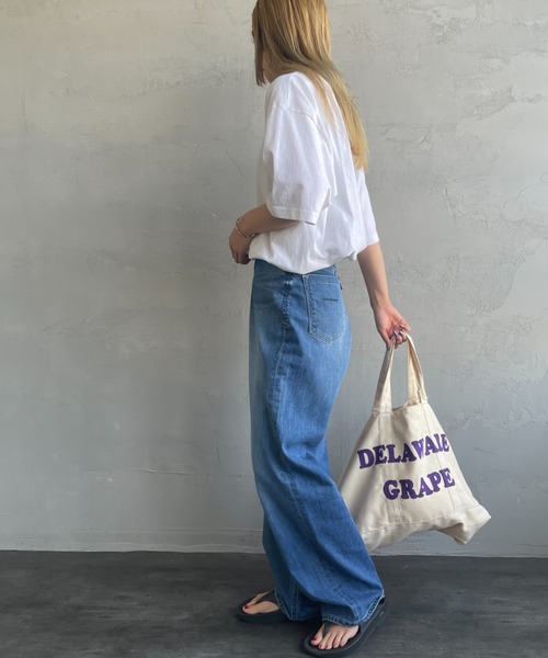 FUNG（ファング）の「[FUNG/ファング] LA.DONUT FRONT カットオフプリントTシャツ（Tシャツ/カットソー・レディース・ベージュ/ホワイト・M）」の8枚目の写真