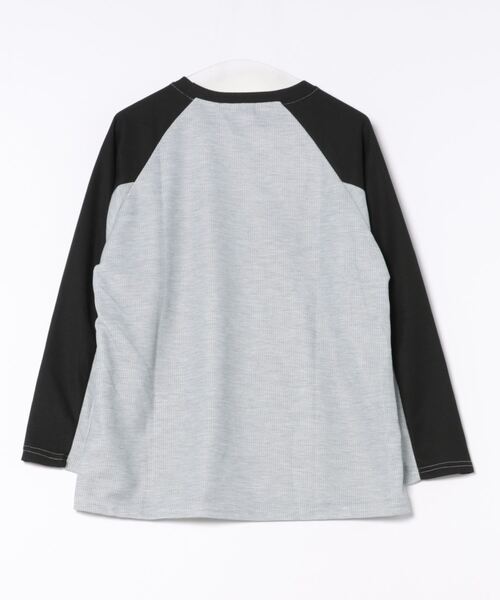 sevens(セブンズ)の「【sevens】Pess配色ロンT(Tシャツ/カットソー・レディース・グレー・FREE)」の3枚目の写真