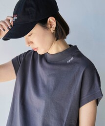USAコットンチビ刺繍リピTフレンチスリーブ