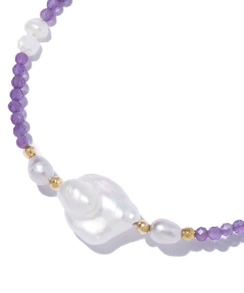 les bonbon(ルボンボン)の「【les bon bon】dreamy bracelet amethyst BOB501(ブレスレット・レディース・パープル・FREE)」の2枚目の写真