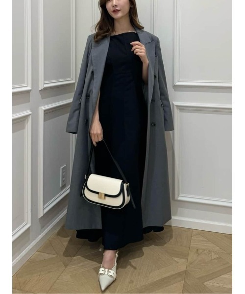 ジャケット・アウター herlipto DoubleBreasted Twill LongBlazer Her lip to（ハーリップトゥー）の「Double Breasted Twill Long