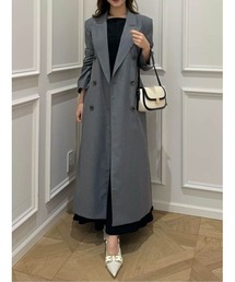 ジャケット・アウター herlipto DoubleBreasted Twill LongBlazer Her lip to（ハーリップトゥー）の「Double Breasted Twill Long