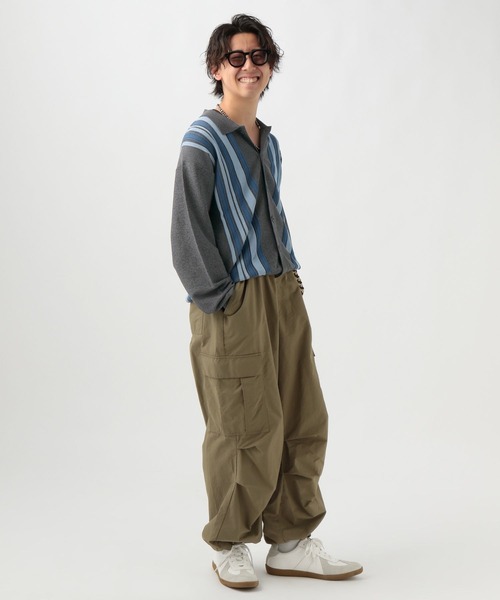 BAYFLOW(ベイフロー)の「【スタッフ企画】ニットシャツカーデ/YOU are YOU(カーディガン/ボレロ・メンズ・ベージュ/チャコール・LARGE/MEDIUM)」の20枚目の写真