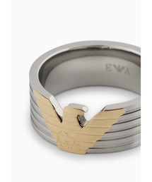 EMPORIO ARMANI（エンポリオアルマーニ）の「【エンポリオ アルマーニ】バンドリング ツートン ステンレススチール（リング・メンズ）」