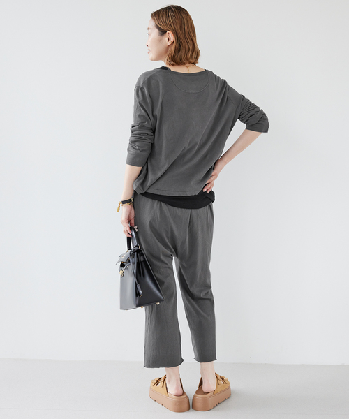 THE GREAT（ザグレイト）の「【THE GREAT/ザ グレート】 THE CROP SLEEP HENLEY（Tシャツ/カットソー・レディース・ブラック系その他・FREE）」の11枚目の写真