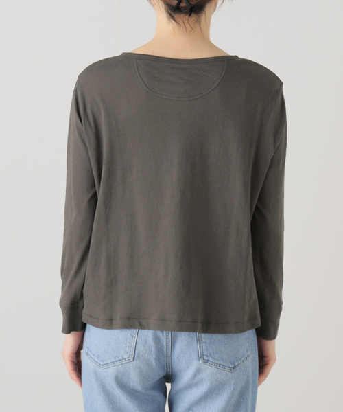 THE GREAT（ザグレイト）の「【THE GREAT/ザ グレート】 THE CROP SLEEP HENLEY（Tシャツ/カットソー・レディース・ブラック系その他・FREE）」の14枚目の写真