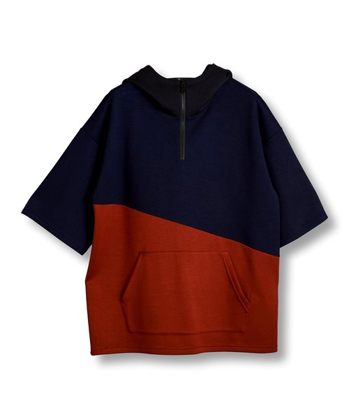 NO ID.(ノーアイディ)の「【NO ID.】Changing Half Zip Parka / チェンジング ハーフ ジップ パーカ(パーカー・メンズ・ネイビー/グレー/カーキ・ONE SIZE)」の10枚目の写真