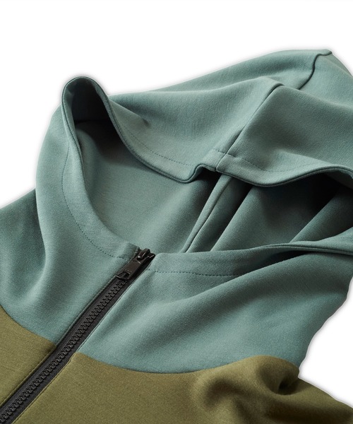 NO ID.(ノーアイディ)の「【NO ID.】Changing Half Zip Parka / チェンジング ハーフ ジップ パーカ(パーカー・メンズ・ネイビー/グレー/カーキ・ONE SIZE)」の15枚目の写真