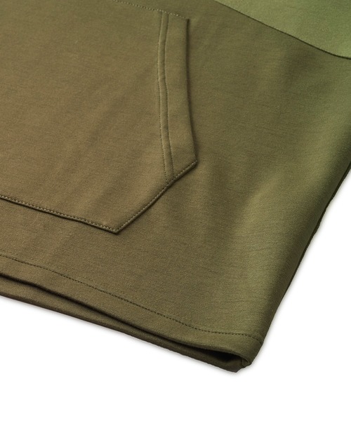 NO ID.(ノーアイディ)の「【NO ID.】Changing Half Zip Parka / チェンジング ハーフ ジップ パーカ(パーカー・メンズ・ネイビー/グレー/カーキ・ONE SIZE)」の18枚目の写真