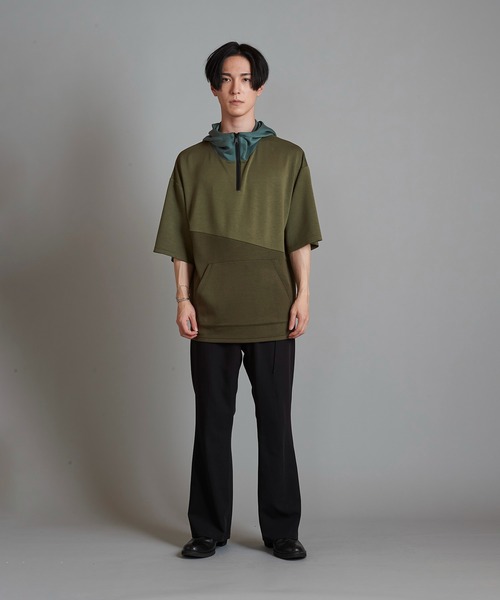 NO ID.(ノーアイディ)の「【NO ID.】Changing Half Zip Parka / チェンジング ハーフ ジップ パーカ(パーカー・メンズ・ネイビー/グレー/カーキ・ONE SIZE)」の20枚目の写真