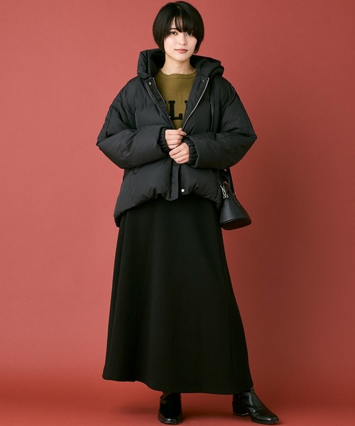 INED CLARO（イネドクラロ）の「ピュアダウンブルゾン（ダウンジャケット/コート・レディース・アイボリー/ブラック・フリー）」の3枚目の写真