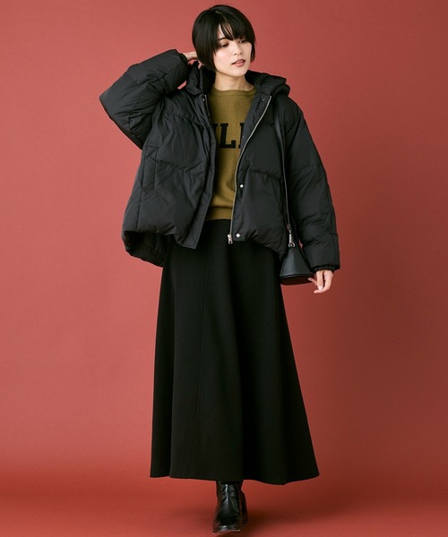 INED CLARO（イネドクラロ）の「ピュアダウンブルゾン（ダウンジャケット/コート・レディース・アイボリー/ブラック・フリー）」の5枚目の写真